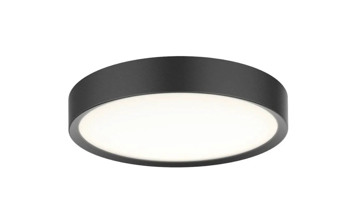 Badrumslampor Tak|Plafonder<Halo Design Universal Plafond Ø33cm LED 3-Steg DIM 3000K 1440lm 18W(140W) Svart IP44