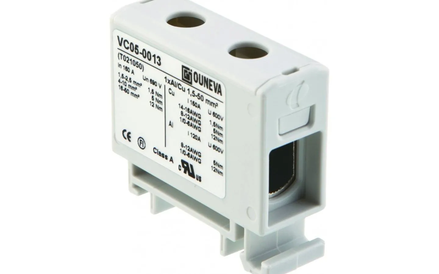 Malmbergs Universalplint, AL/CU, OTL, 1,5-50 mm², Grå* Normkomponenter