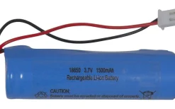 Uppladdningsbart 18650-batteri Li-ion 3,7V 1500mAh 2mm Plug 1-pack