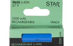 Batterier|Batterier Till Solcellslampor<Star Trading Uppladdningsbart 18650-batteri Li-Ion 3,7V 2200mAh 1-pack