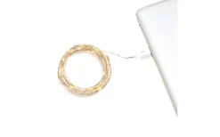 Julpynt Inomhus<Konstsmide USB Ljusslinga 4,95m Varmvit