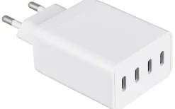 USB-C-laddare med fyra portar vit