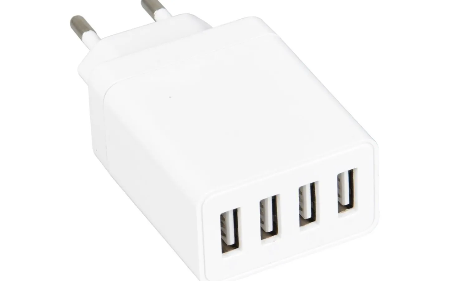 Powerbanks & Laddare<Reality USB-laddare med fyra portar vit