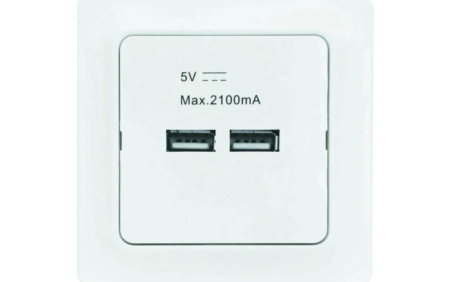 Strömställare/Vägguttag<Malmbergs USB-uttag GAMMA, 2-vägs USB