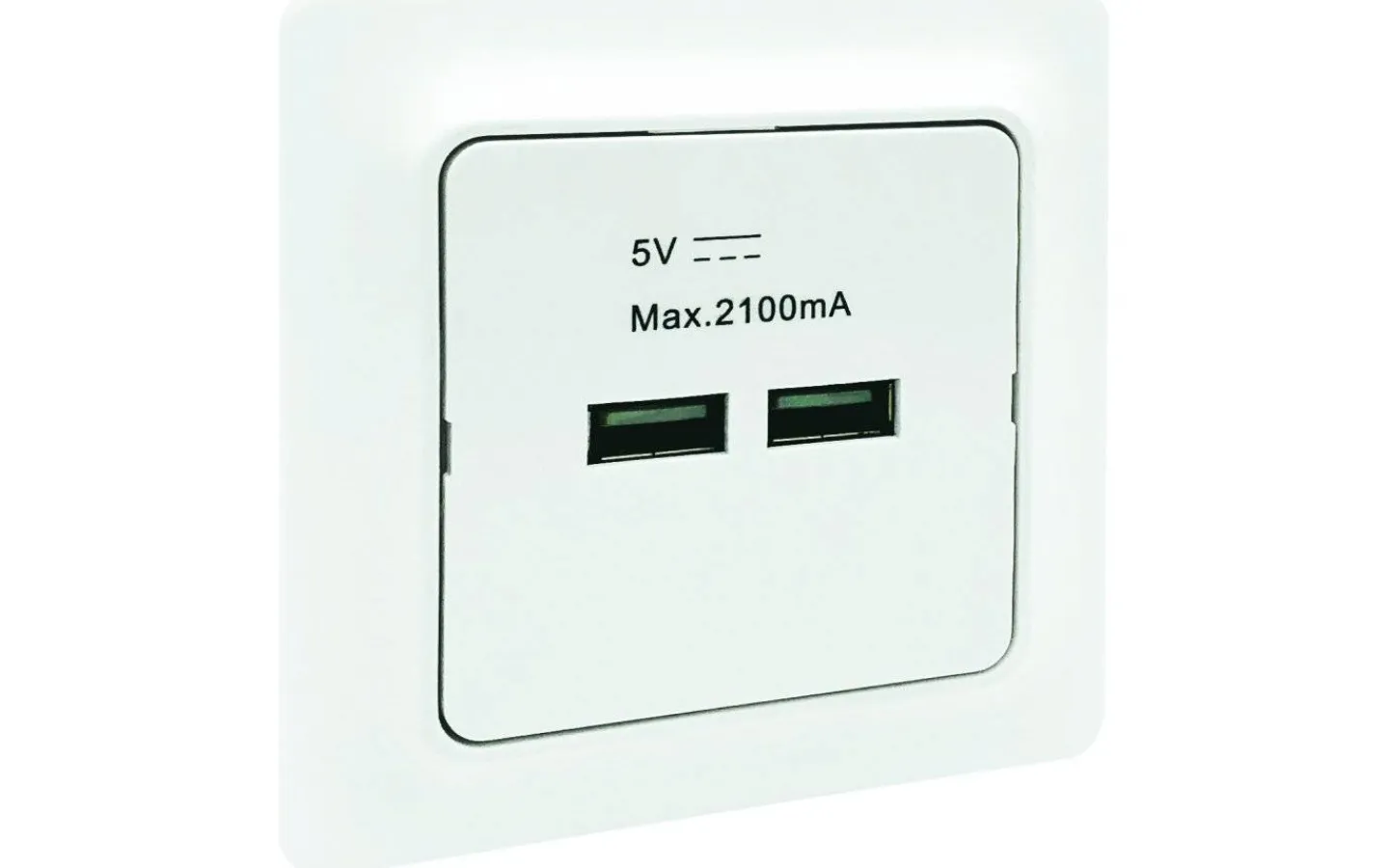 Strömställare/Vägguttag<Malmbergs USB-uttag GAMMA, 2-vägs USB