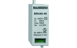 Strömförsörjn.,Nätstörskydd<Malmbergs Utbytespatron till överspänningsskydd 440V