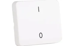Strömställare/Vägguttag<Malmbergs Utbytesvippa 2-pol, 0-I utan lampa, Polarvit
