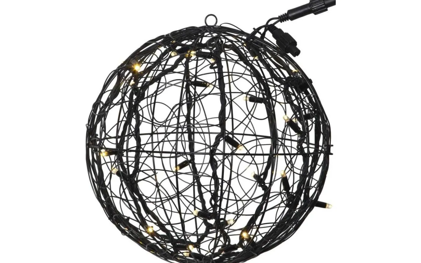 Utomhusdekoration Klot System LED 35cm Svart