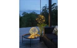 Utomhusdekoration Klot System LED 35cm Svart