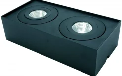 Malmbergs Utp. box för MD-360, 2-fack, svart* Industriarmaturer