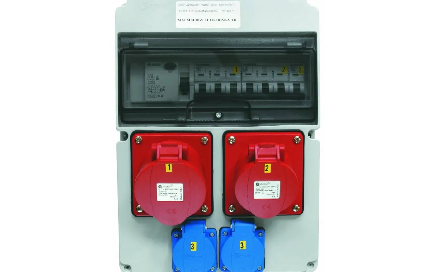 Uttagscentral Standard, 32A, IP44