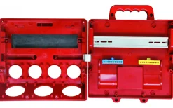 Uttagskapsling, röd, 12 moduler, IP44