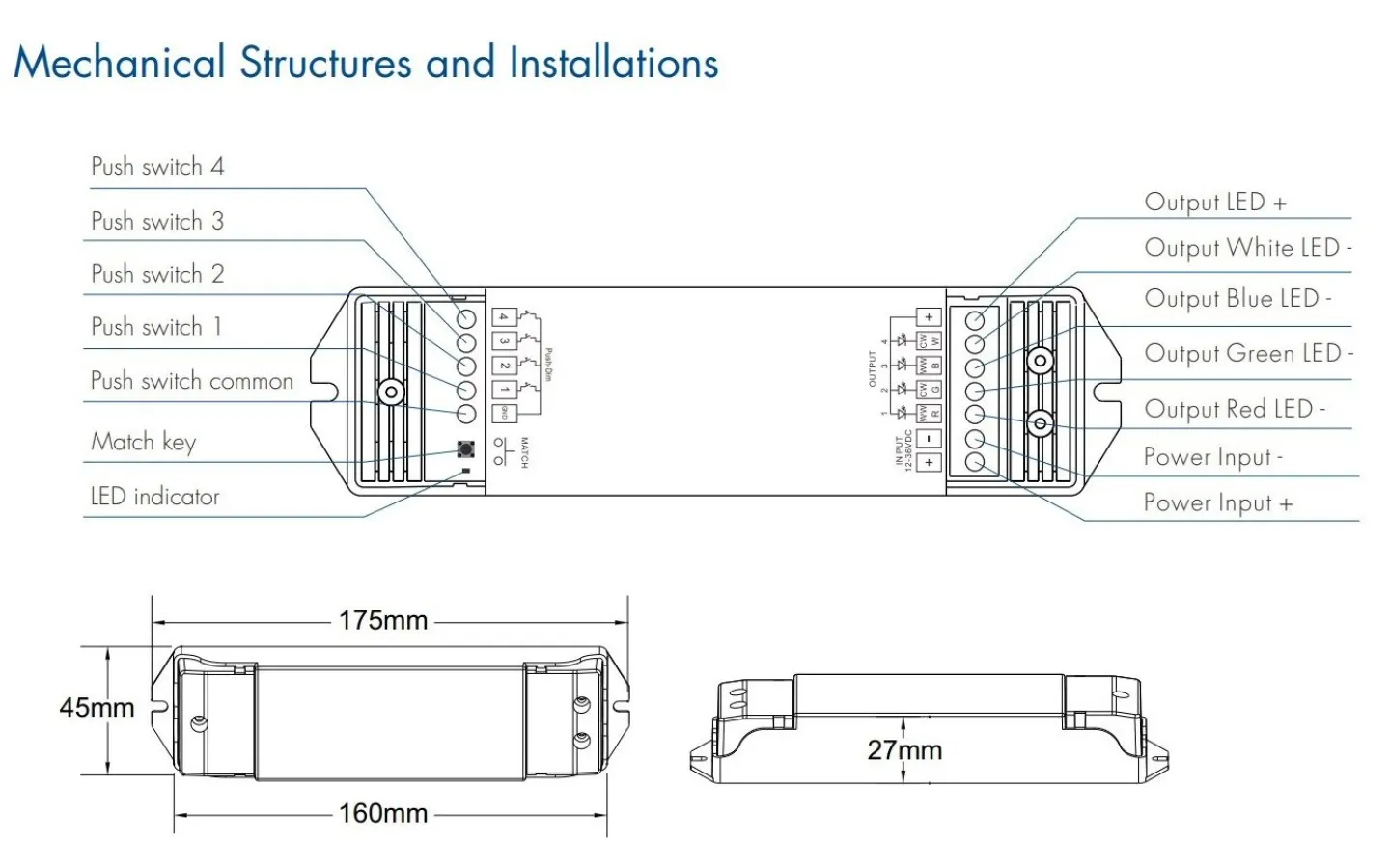 TeraLite LED V4 Mottagare (passar till R6,R7,R8,T21,T22,T24)* Dc Dimrar|Teralite Smarta Hem