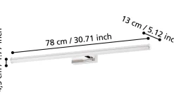 Eglo Vadumi Spegelbelysning 78cm LED 4000K 15W Krom IP44* Badrumslampor Vägg