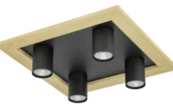 Valcasotto Plafond 37cm Svart/Natur