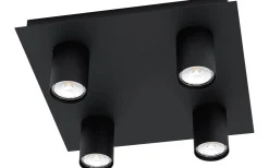 Eglo Valcasotto Takspotlight 32cm GU10 LED 3000K 4x4,5W Svart* Takspot Med Minst 4 Lampor