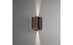 Konstsmide Vale Vägglampa LED Svart/Koppar IP44* Kustnära Belysning|Upp & Nedljus Lampor