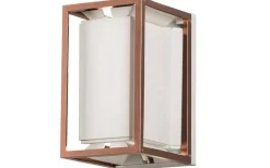 Kustnära Belysning|Upp & Nedljus Lampor<Konstsmide Vale Vägglampa LED Vit/Koppar IP44