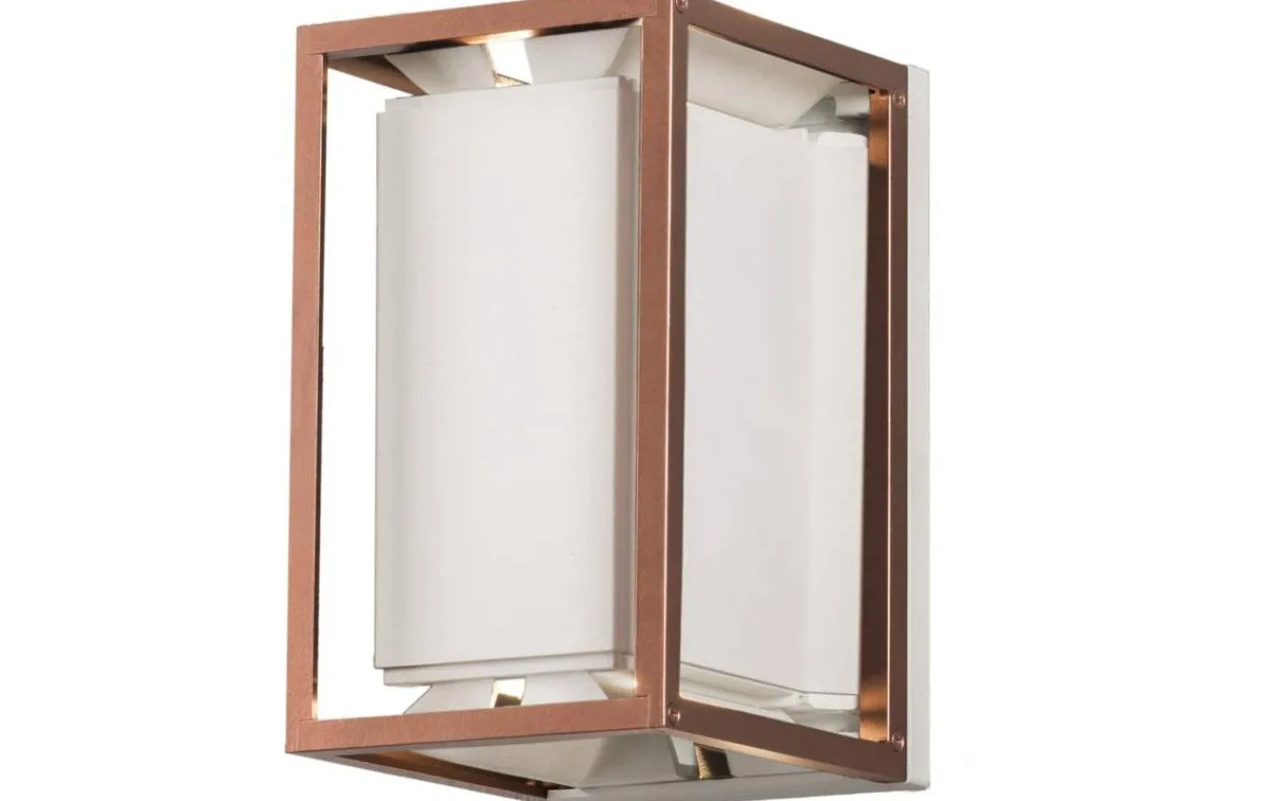 Kustnära Belysning|Upp & Nedljus Lampor<Konstsmide Vale Vägglampa LED Vit/Koppar IP44