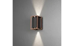 Kustnära Belysning|Upp & Nedljus Lampor<Konstsmide Vale Vägglampa Svart/Koppar IP44