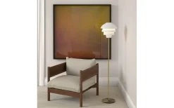 Golvlampor<Belid Valencia Golvlampa 151cm Vit/Mässing