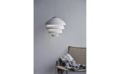 Valencia Taklampa 42cm Vit/Krom