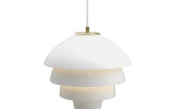 Kök & Matplats<Belid Valencia Taklampa 42cm Vit/Mässing