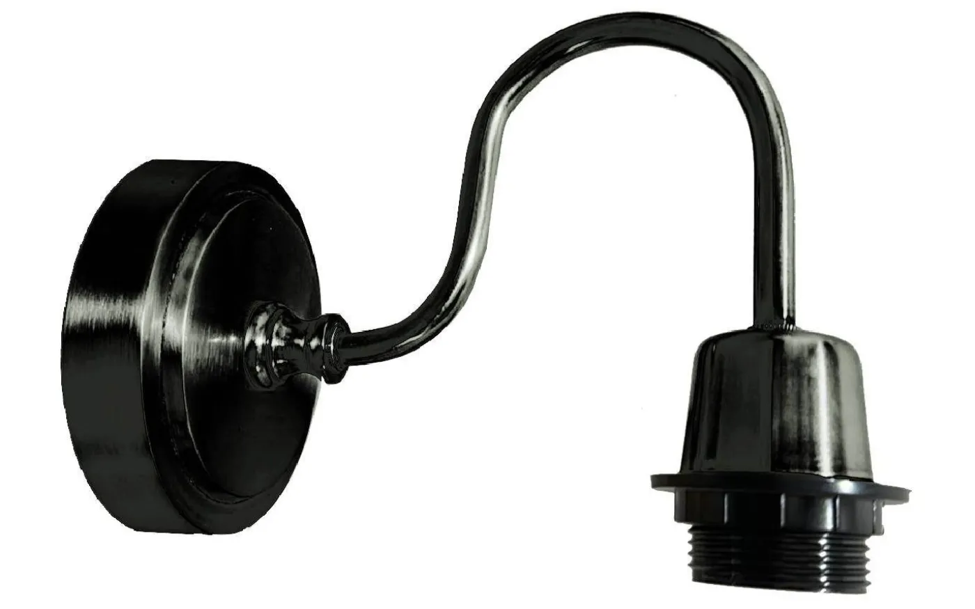 Valetta Vägglampa Svart Krom