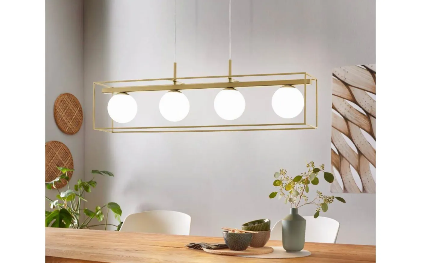 Vallaspra Taklampa 91cm Champagne/Opal