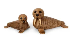 Trädekorationer<Spring Copenhagen Valross Ross Baby Trädekoration 7cm Brun