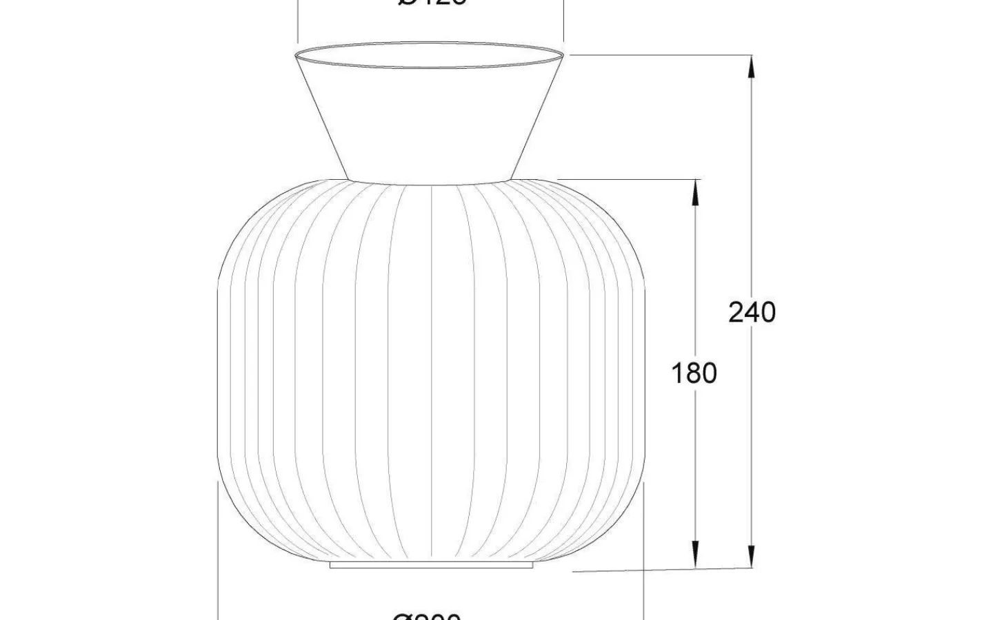 Aneta Vanja Plafond 20cm Svart/Rök* Hall & Trappa|Plafonder