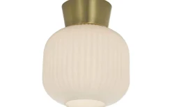 Aneta Vanja Plafond 20cm Vit/Matt Mässing* Plafonder