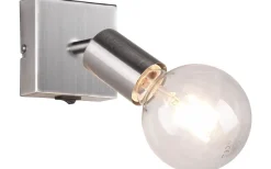 Reality Vannes Spotlight E27 borstat stål* Läslampor