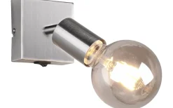 Reality Vannes Spotlight E27 borstat stål* Läslampor