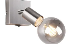 Reality Vannes Spotlight E27 borstat stål* Läslampor