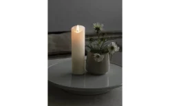 Blockljus Inomhus|Blockljus Inomhus<Konstsmide Vax Batteridrivet Blockljus 18cm Gräddvitt