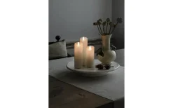 Blockljus Inomhus|Blockljus Inomhus<Konstsmide Vax Batteridrivet Blockljus 18cm Gräddvitt