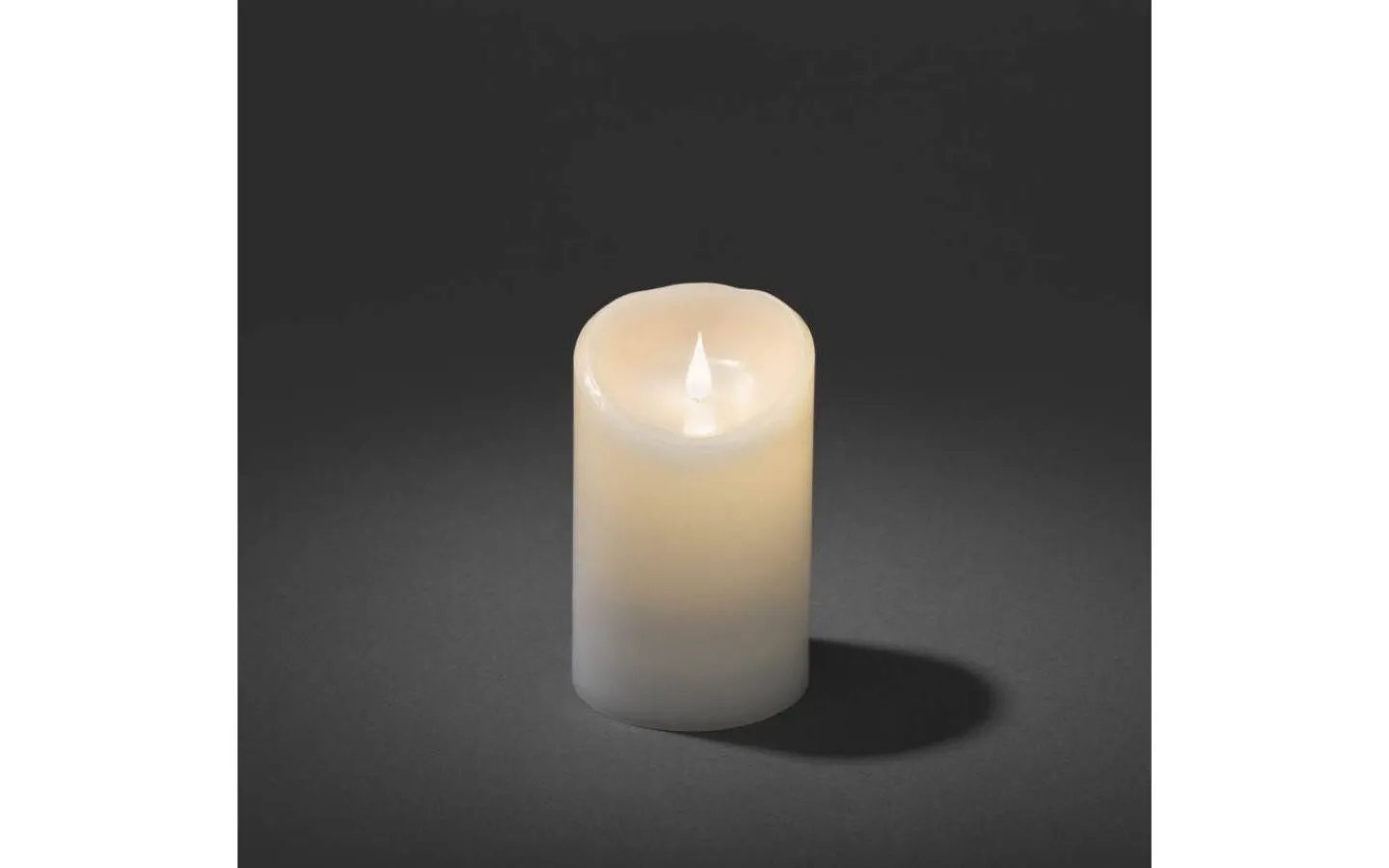 Blockljus Inomhus|Blockljus Inomhus<Konstsmide Vax Batteridrivet Blockljus 15cm Vit