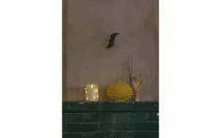 Konstsmide Vax Batteridrivet Blockljus med Ljusslinga 14cm Gräddvit* Blockljus Inomhus|Blockljus Inomhus