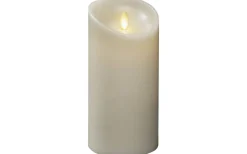 Vaxljus Batteridrivet Blockljus 18cm Gräddvit Remote Ready
