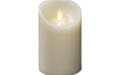 Vaxljus Batteridrivet Blockljus 11,5cm Gräddvit Remote Ready