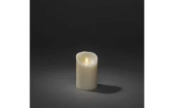 Vaxljus Batteridrivet Blockljus 11,5cm Gräddvit Remote Ready