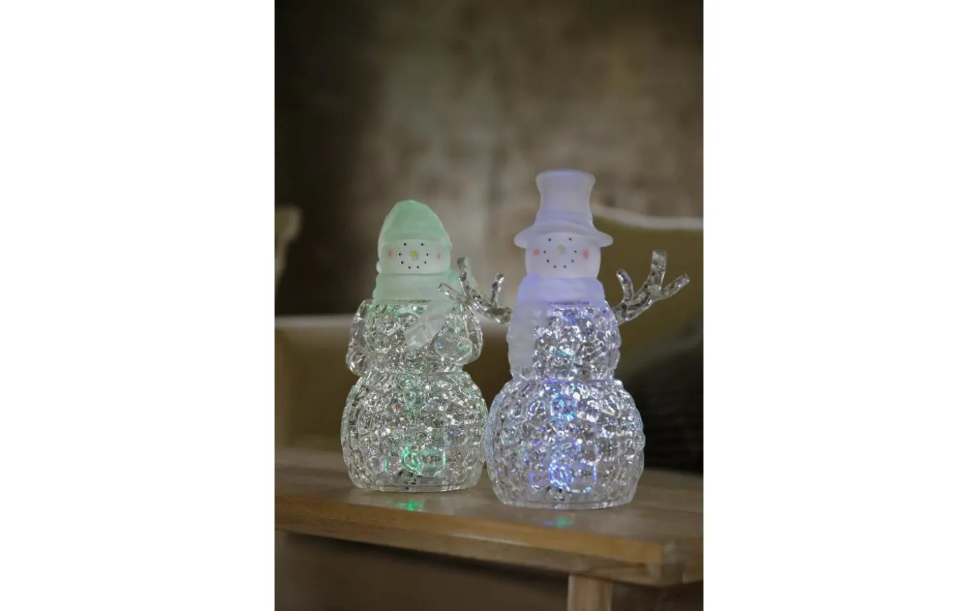 Vecchio Batteridriven Bordsdekoration 25cm Klar/Frostad