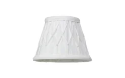 Veckad Lampskärm Ø14cm Vit
