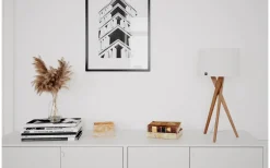 Bordslampor<By Rydens Vega Bordslampa 55cm Ek/Vit