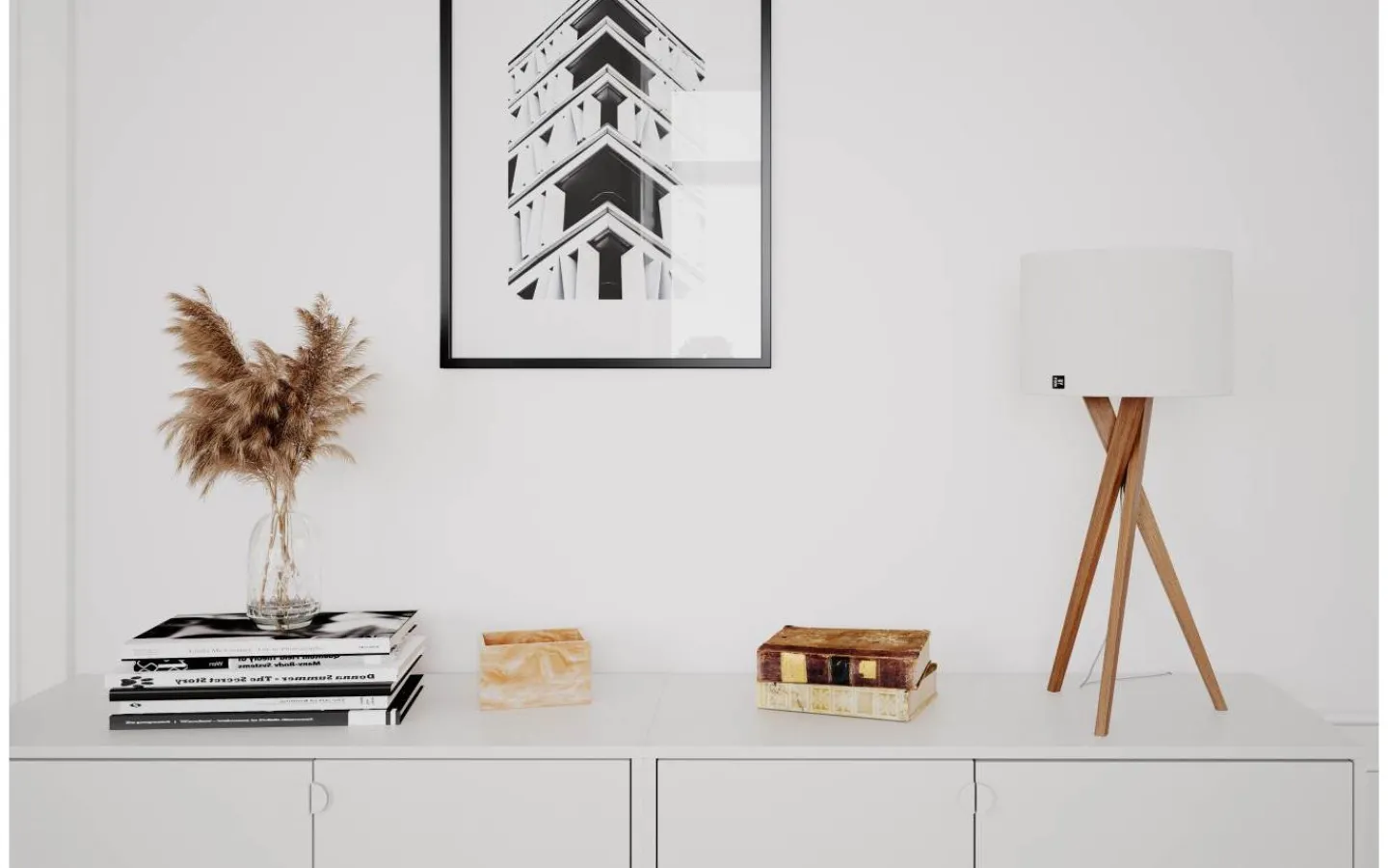 Bordslampor<By Rydens Vega Bordslampa 55cm Ek/Vit