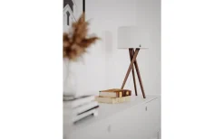 By Rydens Vega Bordslampa 55cm Valnöt/Vit* Bordslampor