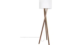 Golvlampor<By Rydens Vega Golvlampa 160cm Vit/Valnöt