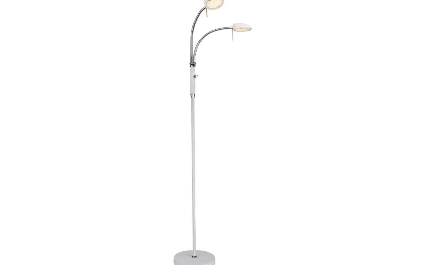 Vegas Golvlampa 140cm LED 3000K 2x7W Dimbar Vit