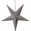 Visa Alla Julstjärnor|Julstjärnor Utan Sladd<Star Trading Velvet Batteridriven Julstjärna Sammet Med Ljusslinga, Grå
